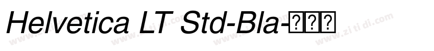 Helvetica LT Std-Bla字体转换